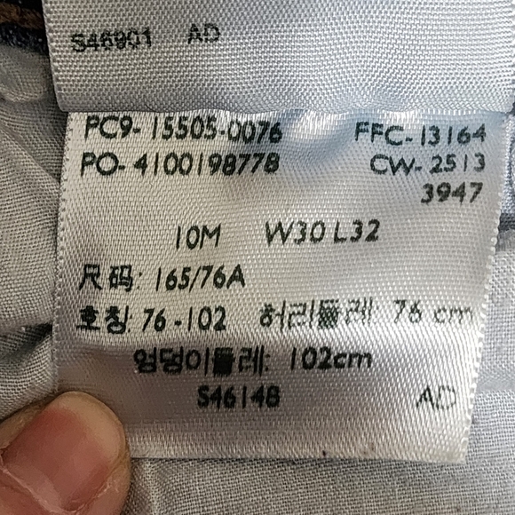 Levi's 505 Jeans Women's 10M Straight Leg 30x32 Blue - Picture 8 of 8